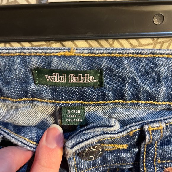 Wild Fable High Rise Embroidered Jean Shorts - Picture 7 of 9